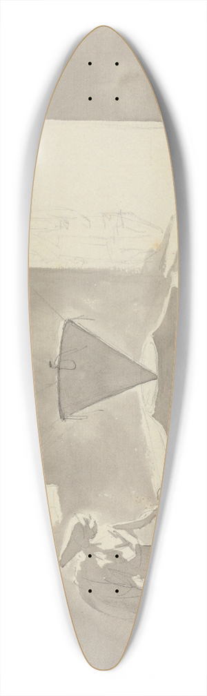 Samuel Davis - Woman Operating a Device (Flour Mill) 39.3 inch art pintail longboard deck