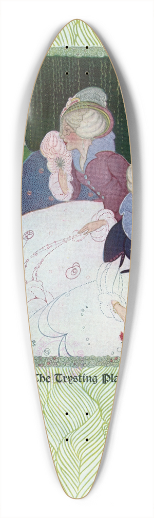 Samuel D. Otis - The trysting place 39.3 inch art pintail longboard deck