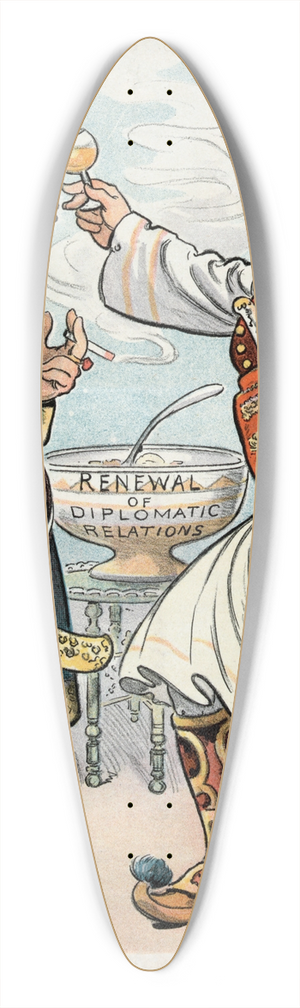 Samuel Ehrhart - 491 B.C.  1902 A.D. 39.3 inch art pintail longboard deck