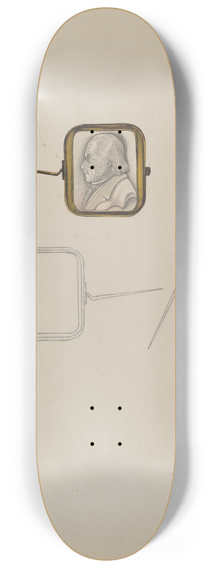 Grace Halpin - Cameo Brooch 8.25 inch art skate deck