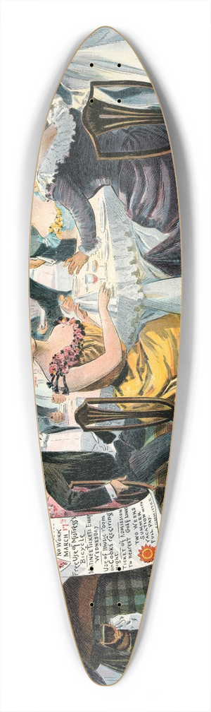 Samuel Ehrhart - A look ahead;  but not so very far ahead, either! 39.3 inch art pintail longboard deck