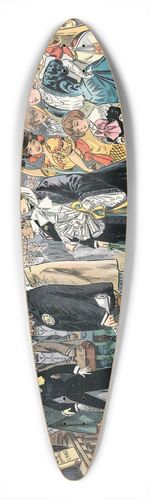 Samuel Ehrhart - An international high noon divorce 39.3 inch art pintail longboard deck