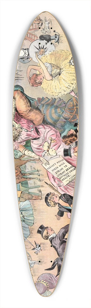 Samuel Ehrhart - A word to the otherwise 39.3 inch art pintail longboard deck