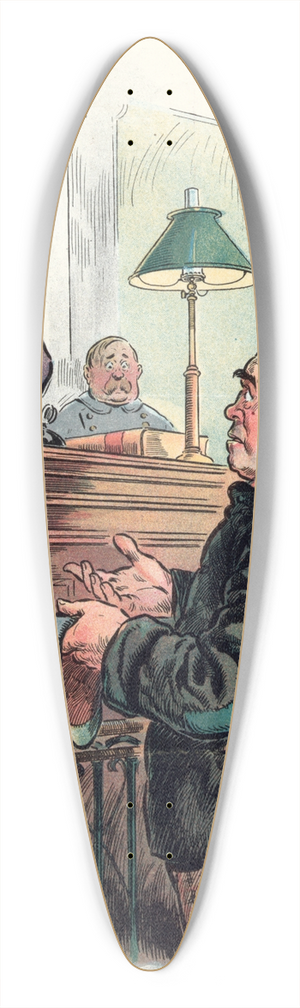 Samuel Ehrhart - Justified 39.3 inch art pintail longboard deck