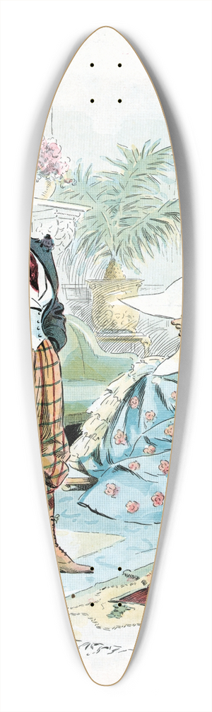 Samuel Ehrhart - Modern 39.3 inch art pintail longboard deck