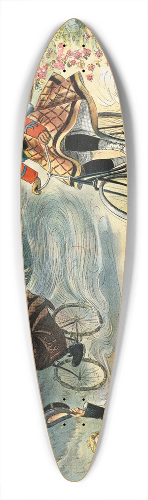 Samuel Ehrhart - Pucks greeting to the new year 39.3 inch art pintail longboard deck