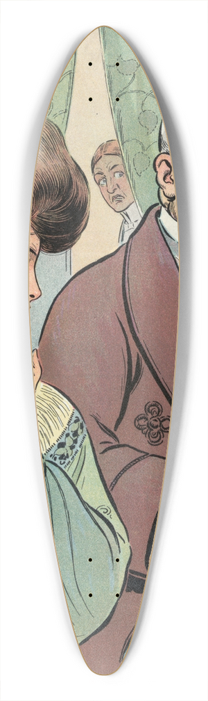 Samuel Ehrhart - Quite a difference 39.3 inch art pintail longboard deck