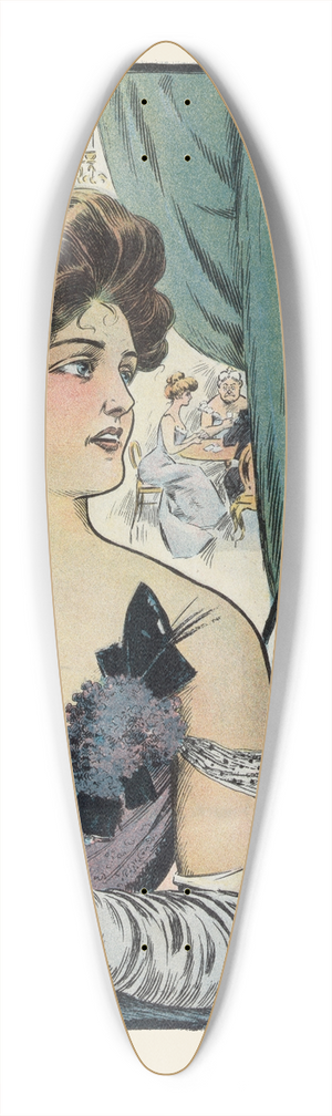 Samuel Ehrhart - The feminine view 39.3 inch art pintail longboard deck