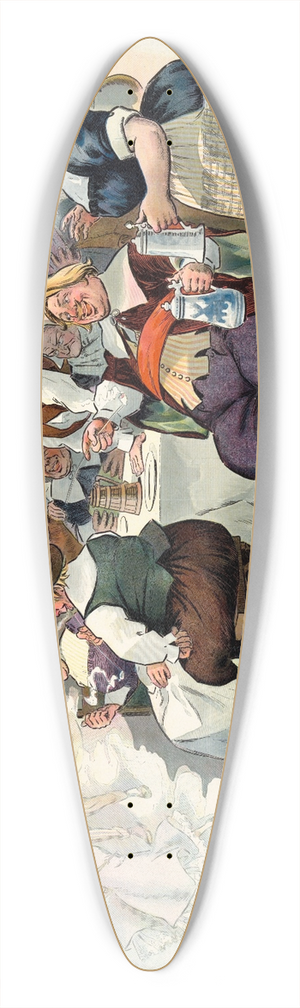 Samuel Ehrhart - Their descendants 39.3 inch art pintail longboard deck