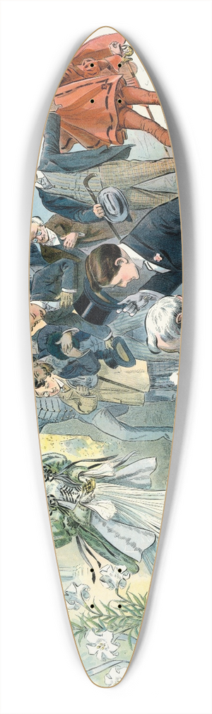 Samuel Ehrhart - The rivals 39.3 inch art pintail longboard deck
