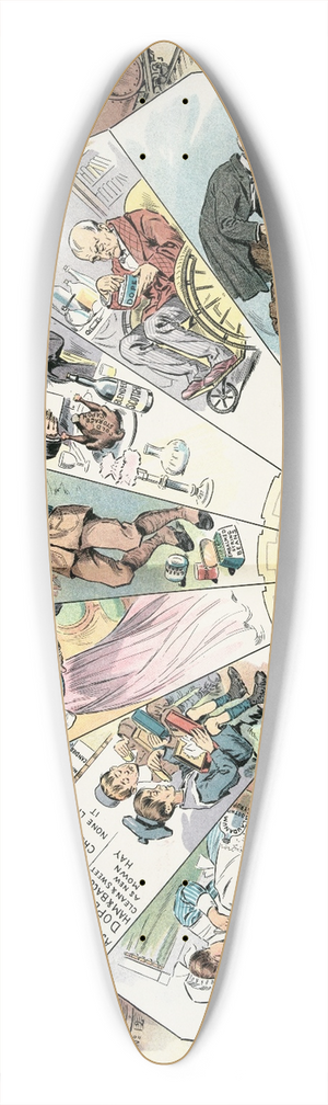Samuel Ehrhart - The seven ages of dope 39.3 inch art pintail longboard deck