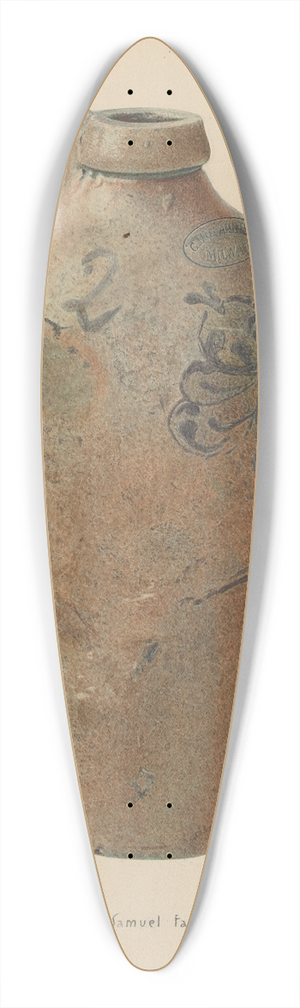 Samuel Faigin - Molasses Jug 39.3 inch art pintail longboard deck