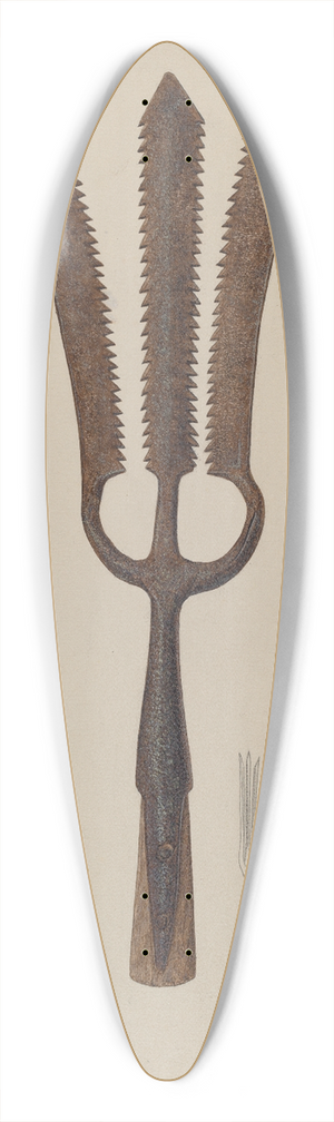 Samuel Faigin - Sturgeon Spear 39.3 inch art pintail longboard deck