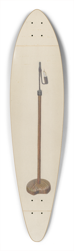 Samuel Fineman - Combination Rush & Candle Stand 39.3 inch art pintail longboard deck