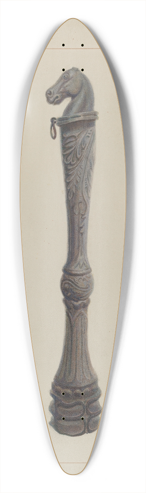 Samuel Fineman - Iron Hitching Post 39.3 inch art pintail longboard deck