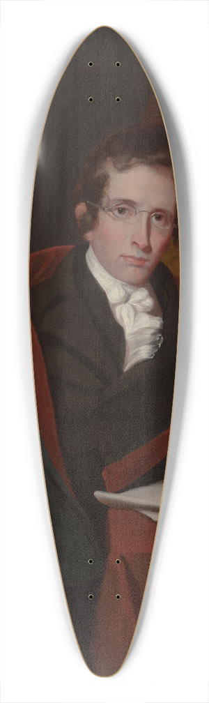 Samuel Finley Breese Morse - Alexander Metcalf Fisher 39.3 inch art pintail longboard deck