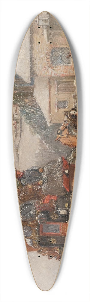 Samuel Henry Alken - The London Royal Mail coach in the snow 39.3 inch art pintail longboard deck