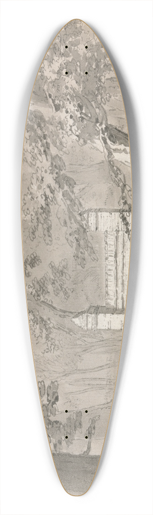 Samuel Hieronymus Grimm - Greenwich Park 39.3 inch art pintail longboard deck