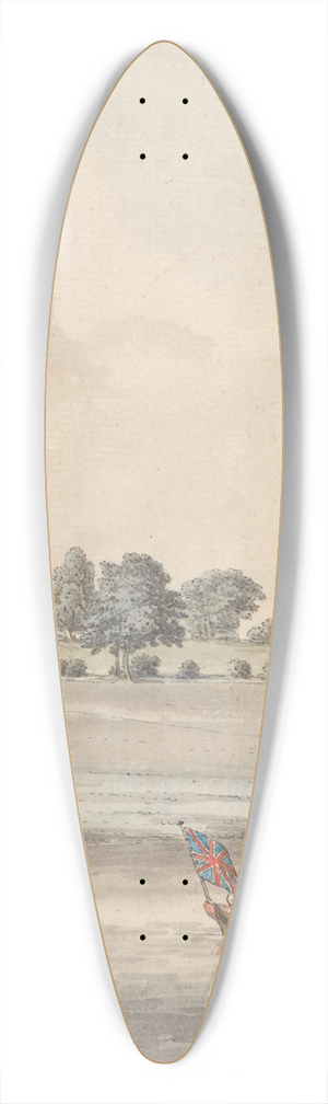 Samuel Hieronymus Grimm - Langworth 39.3 inch art pintail longboard deck