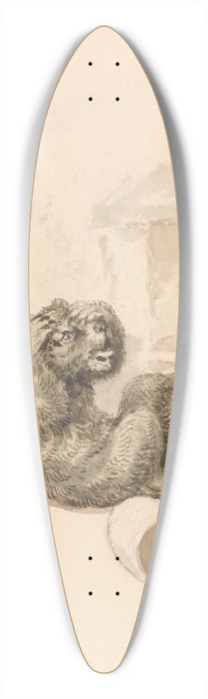 Samuel Howitt - Bear and Bee-Hives 39.3 inch art pintail longboard deck