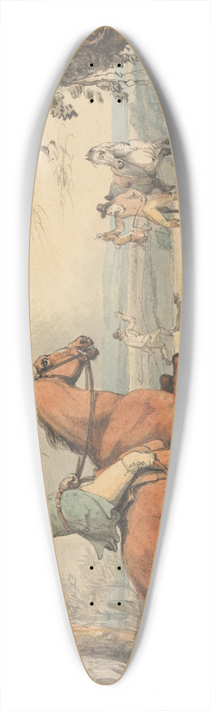 Samuel Howitt - Coursing; The Kill 39.3 inch art pintail longboard deck