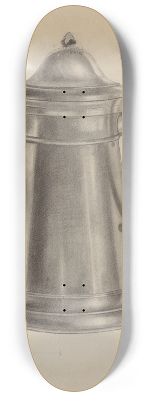 Grace Halpin - Pewter Coffee Pot 8.25 inch art skate deck