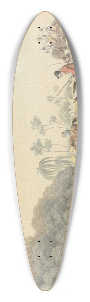 Samuel Howitt - Hunting a Hog-Deer 39.3 inch art pintail longboard deck