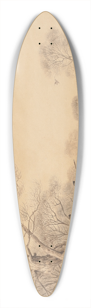 Samuel Howitt - Snipe Shooting. 39.3 inch art pintail longboard deck