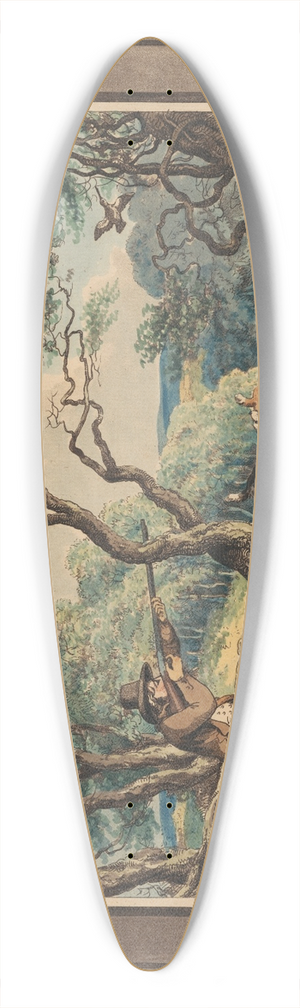 Samuel Howitt - Woodcock shooting 39.3 inch art pintail longboard deck