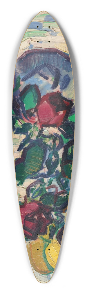 Samuel John Peploe - Fruit and Roses on a Table Top 39.3 inch art pintail longboard deck