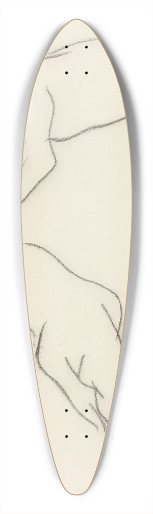 Samuel John Peploe - Two Dogs 39.3 inch art pintail longboard deck