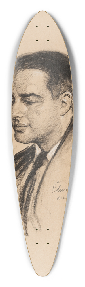 Samuel Johnson Woolf - Edwin Herbert Land 39.3 inch art pintail longboard deck