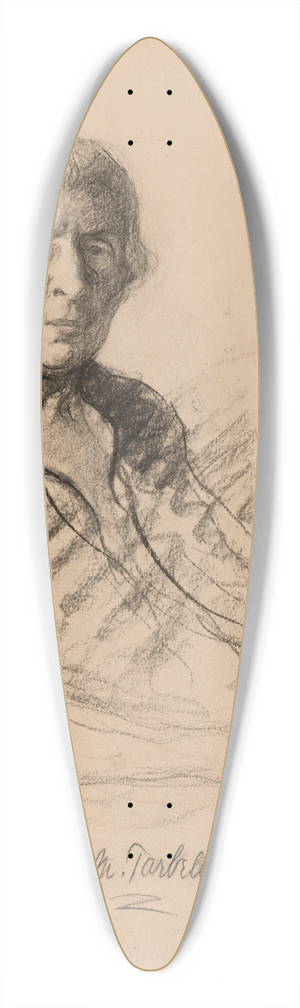Samuel Johnson Woolf - Ida Minerva Tarbell 39.3 inch art pintail longboard deck