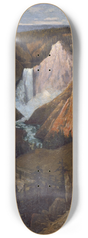 Grafton Tyler Brown - View of the Lower Falls, Grand Canyon of the Yellowstone 8.25 inch art skate deck