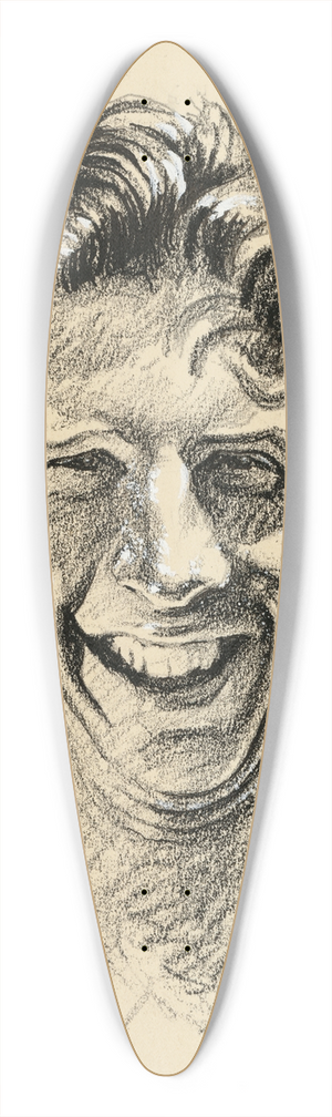 Samuel Johnson Woolf - John Donald Budge 39.3 inch art pintail longboard deck