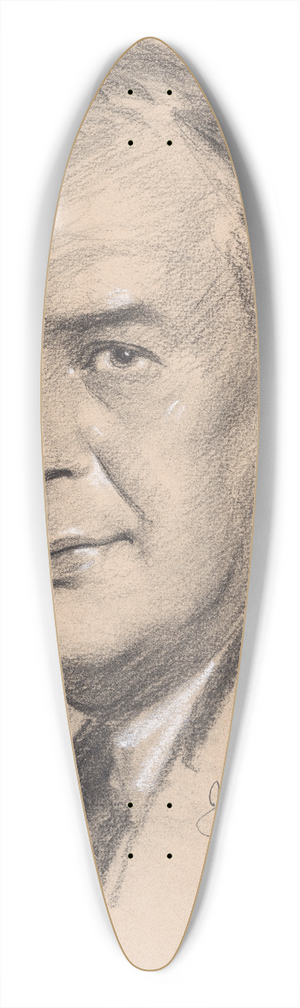 Samuel Johnson Woolf - Joseph Bartlett Eastman 39.3 inch art pintail longboard deck