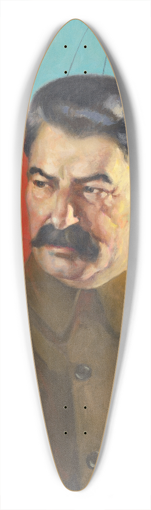 Samuel Johnson Woolf - Joseph Stalin 39.3 inch art pintail longboard deck
