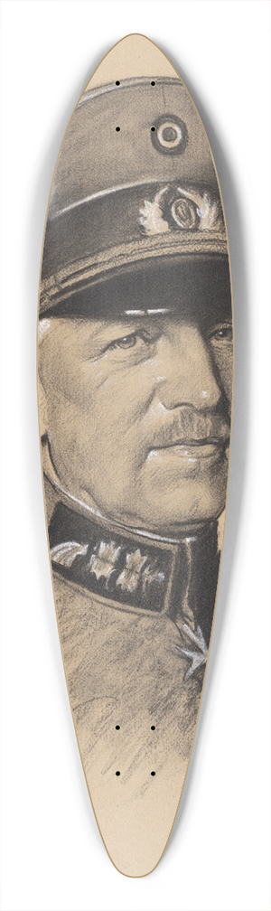 Samuel Johnson Woolf - Kurt Von Schleicher 39.3 inch art pintail longboard deck