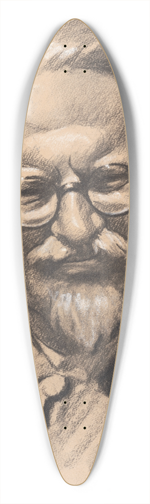 Samuel Johnson Woolf - Leon Trotsky 39.3 inch art pintail longboard deck