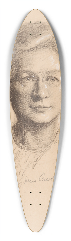 Samuel Johnson Woolf - Mary Beard 39.3 inch art pintail longboard deck