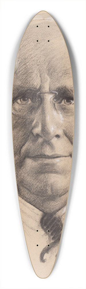 Samuel Johnson Woolf - Sir Arthur Stanley Eddington 39.3 inch art pintail longboard deck