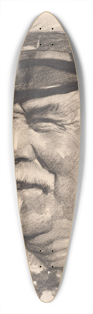 Samuel Johnson Woolf - Sir Thomas Lipton 39.3 inch art pintail longboard deck