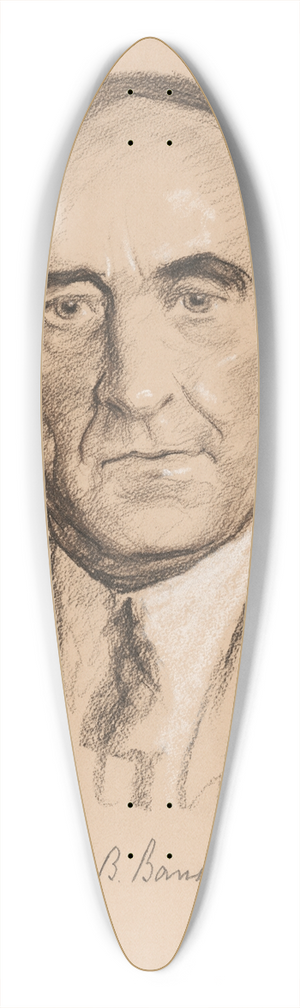 Samuel Johnson Woolf - William Brockman Bankhead 39.3 inch art pintail longboard deck
