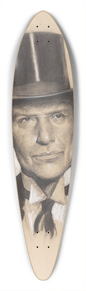 Samuel Johnson Woolf - William Phillips 39.3 inch art pintail longboard deck