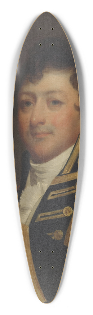 Samuel Lovett Waldo - Commodore Isaac Hull 39.3 inch art pintail longboard deck