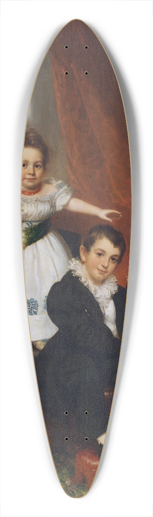 Samuel Lovett Waldo - The Knapp Children 39.3 inch art pintail longboard deck