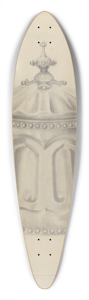 Samuel O. Klein - Pewter Sugar Bowl 39.3 inch art pintail longboard deck