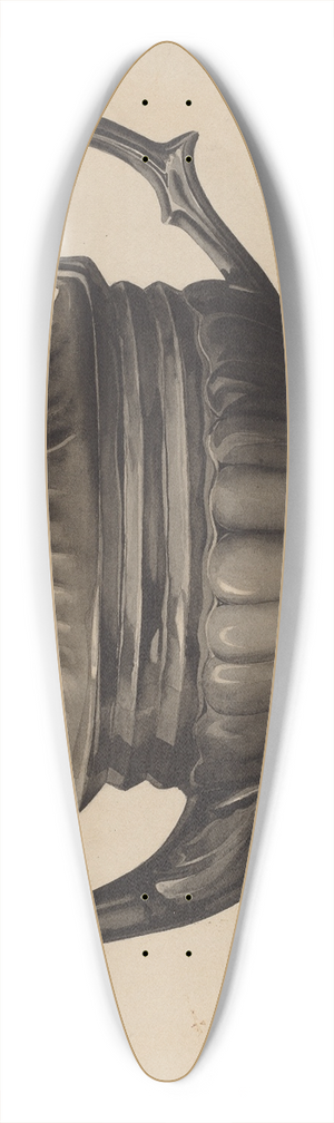 Samuel O. Klein - Teapot 39.3 inch art pintail longboard deck