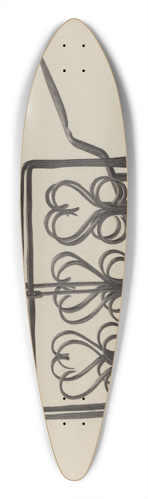 Samuel O. Klein - Toaster 39.3 inch art pintail longboard deck