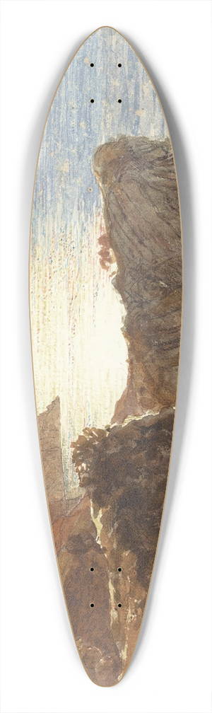Samuel Palmer - The North Devon Coast 39.3 inch art pintail longboard deck